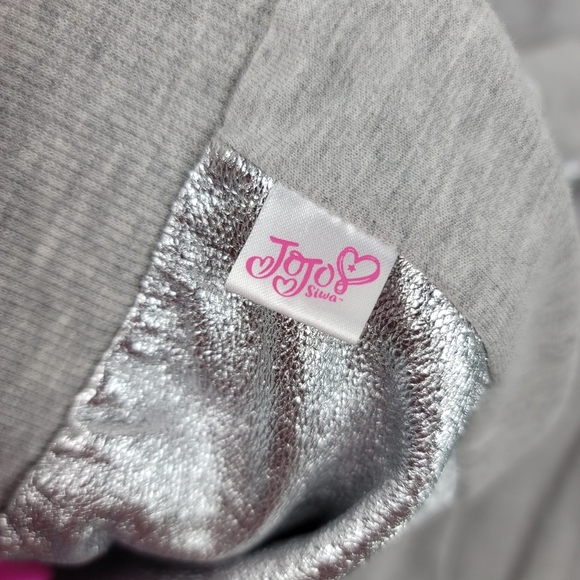 Nickelodeon Jojo Siwa Girls Silver Pink Jogger Sweat Pants Size 14/16 - Picture 10 of 10